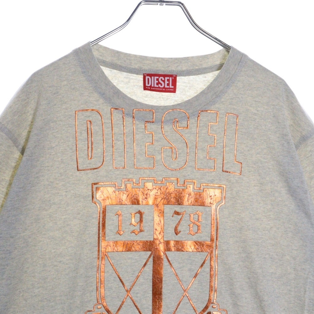 DIESEL(ディーゼル) Tシャツ 半袖 アイボリー フロントプリント コットン A11441
