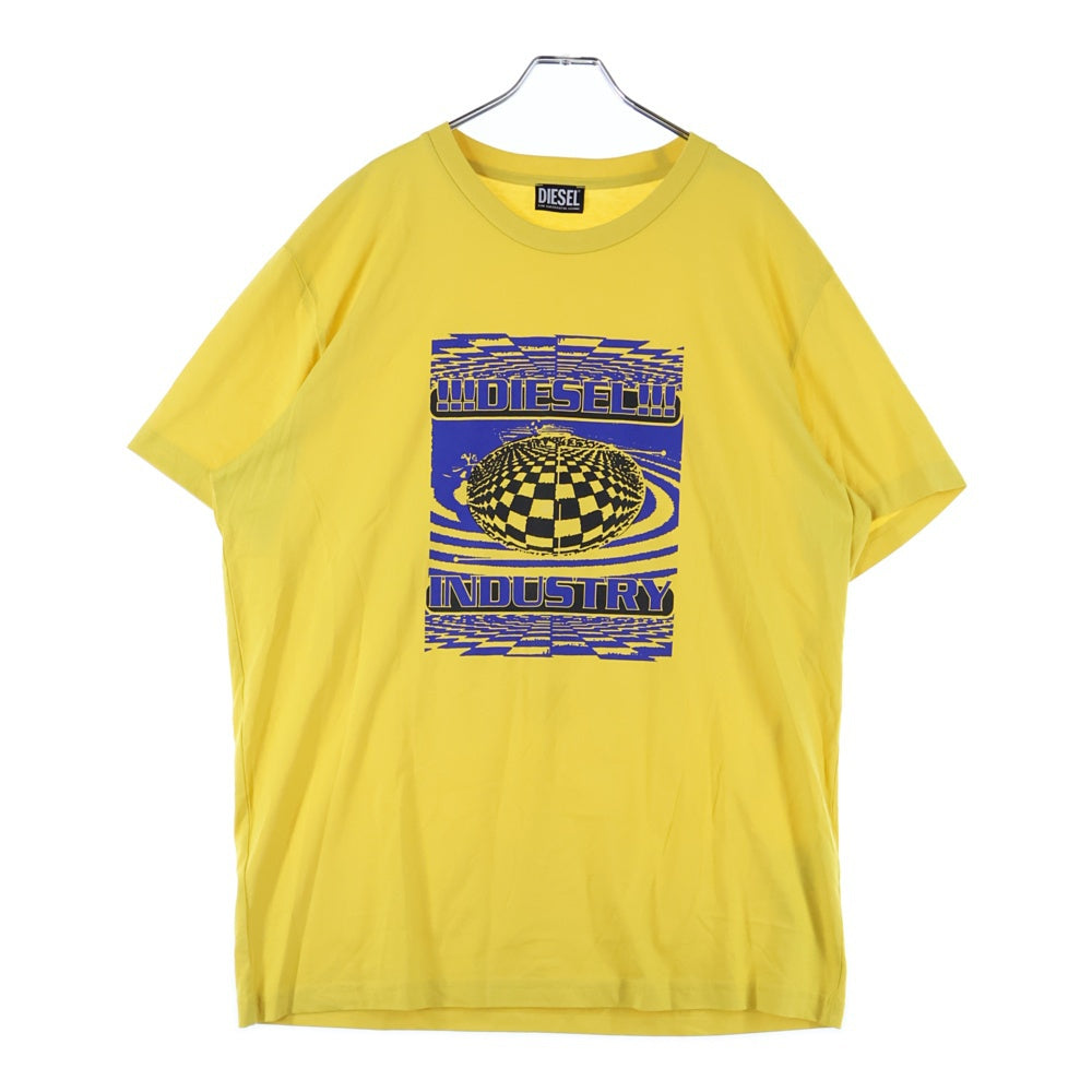 DIESEL(ディーゼル) プリントTシャツ 半袖 コットン イエロー A06496