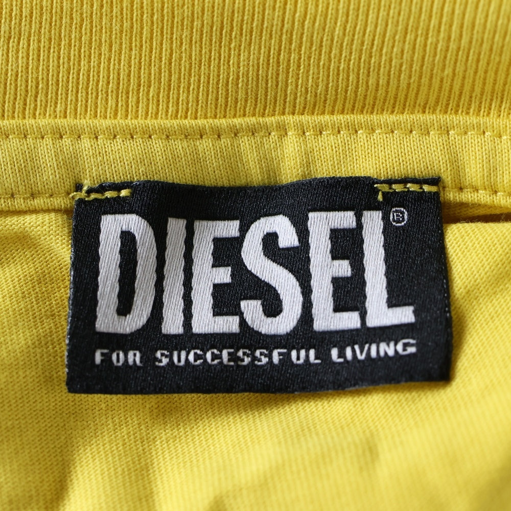 DIESEL(ディーゼル) プリントTシャツ 半袖 コットン イエロー A06496