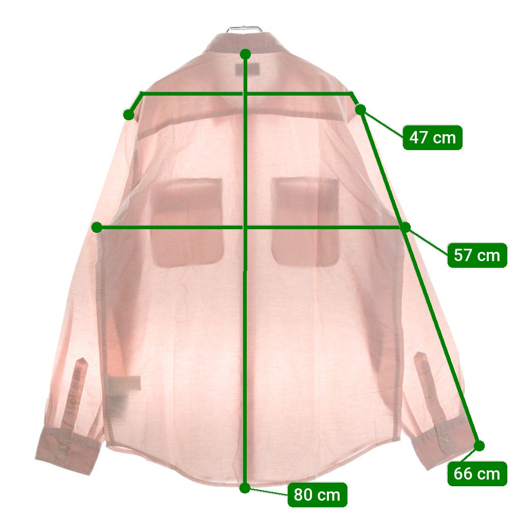 DIESEL(ディーゼル) 長袖シャツ コットン ライトピンク A08826