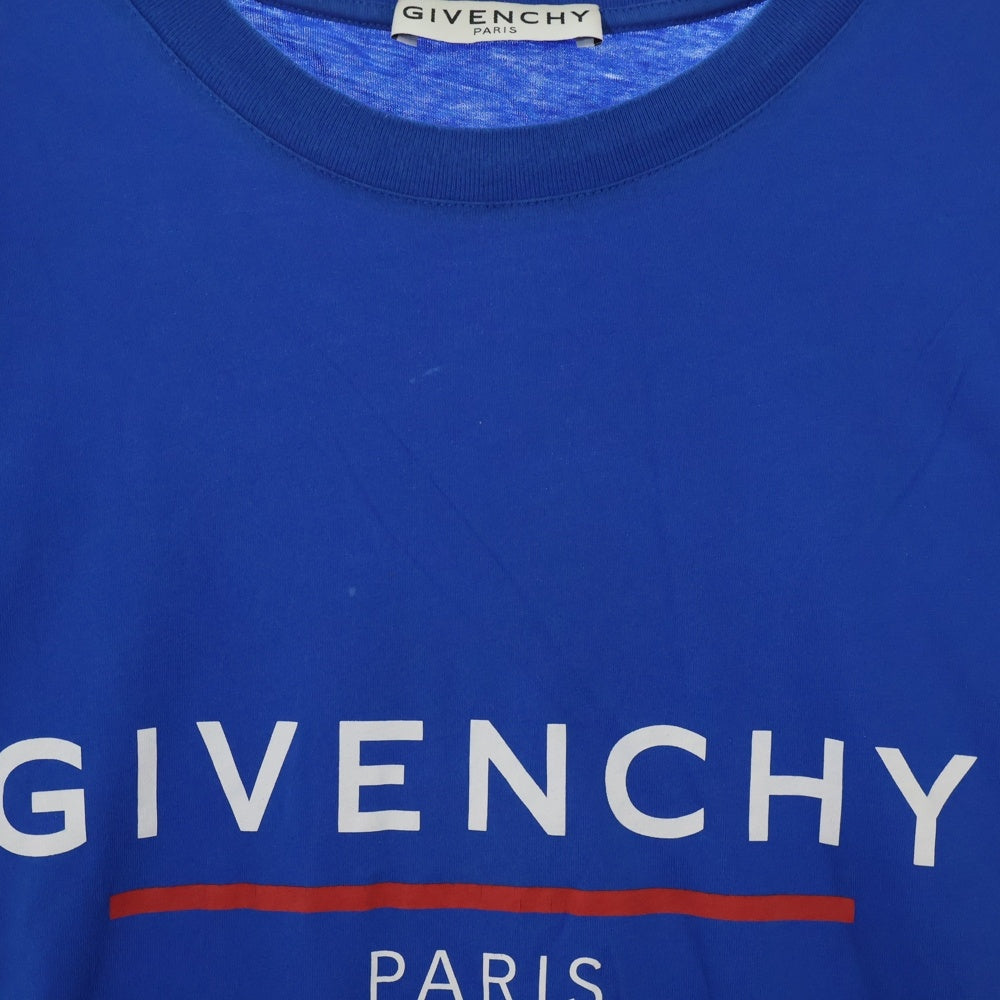 GIVENCHY(ジバンシィ) オーバーサイズロゴ Tシャツ ブルー コットン