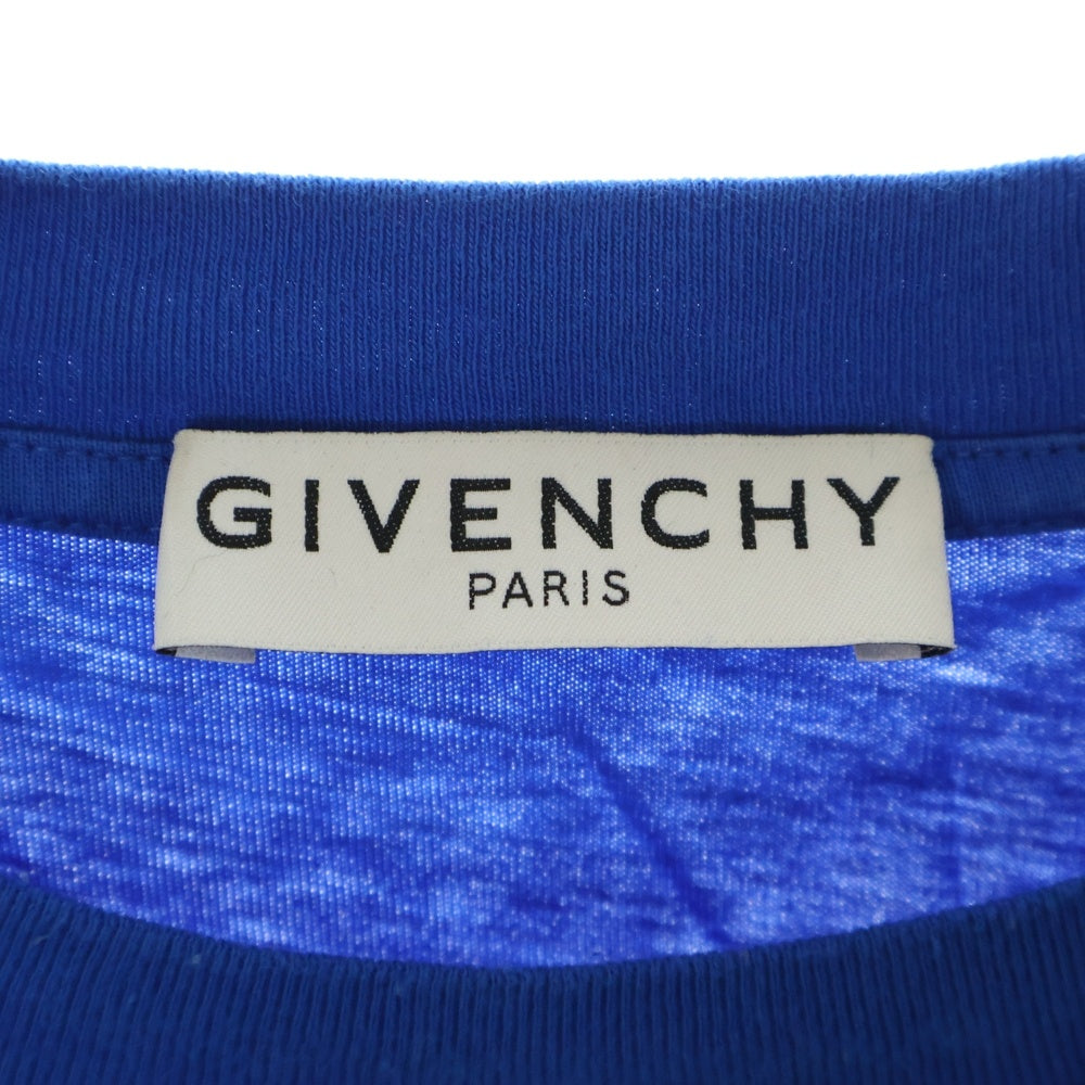 GIVENCHY(ジバンシィ) オーバーサイズロゴ Tシャツ ブルー コットン