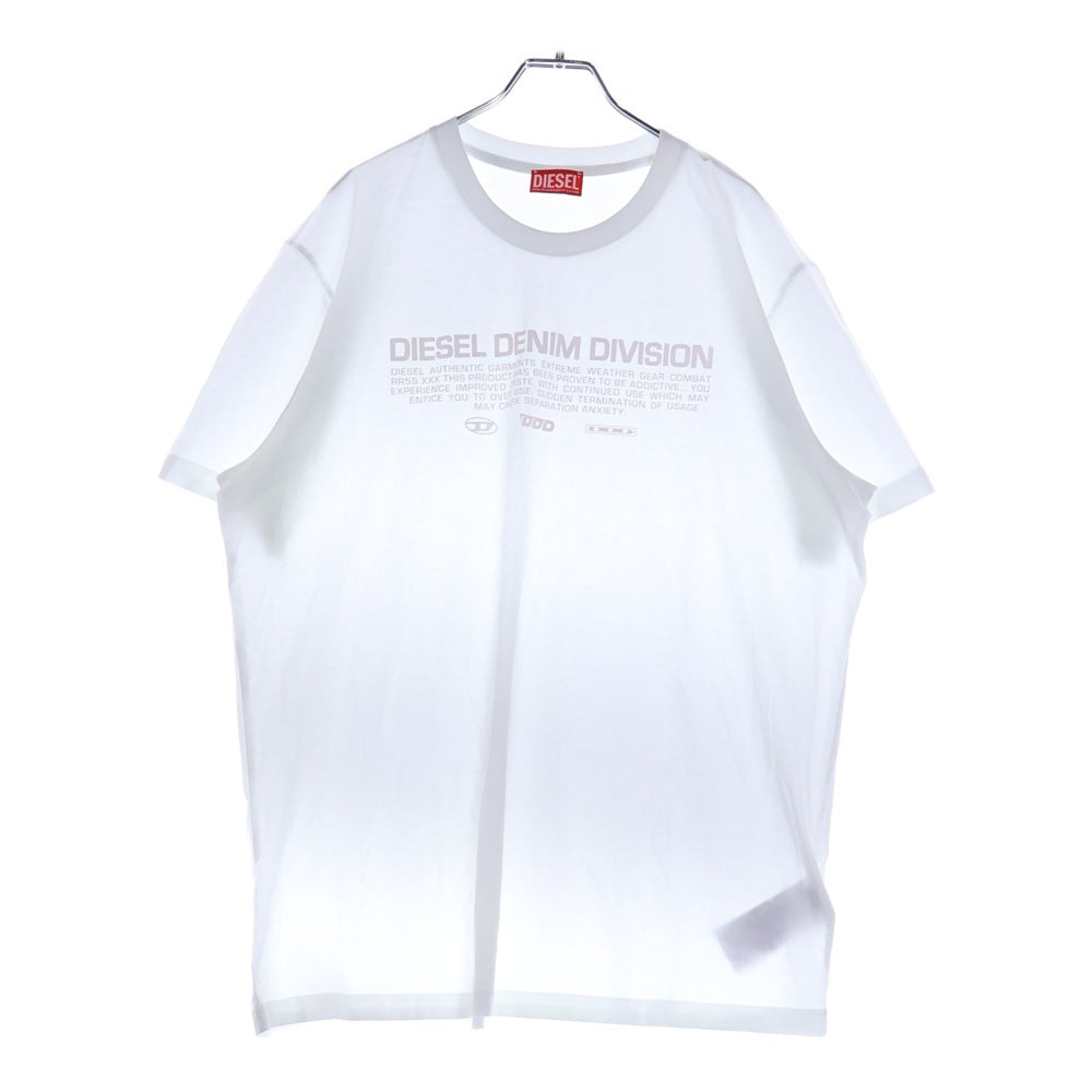 DIESEL(ディーゼル) T MIEGOR ロゴプリント 半袖Tシャツ カットソー ホワイト A11282