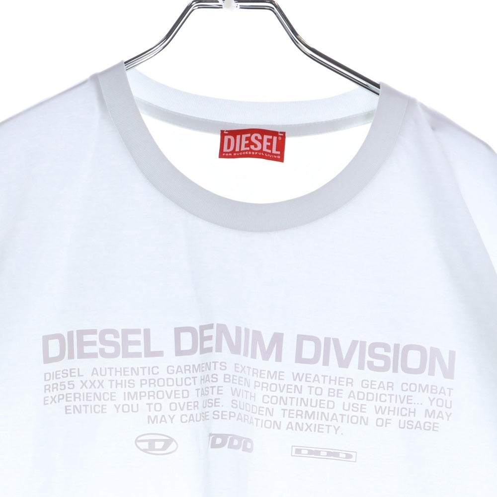DIESEL(ディーゼル) T MIEGOR ロゴプリント 半袖Tシャツ カットソー ホワイト A11282