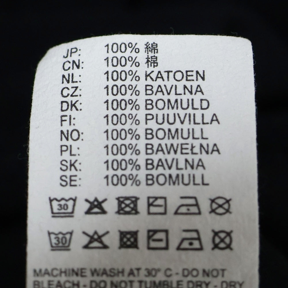 DIESEL(ディーゼル) ワッペンロゴ オーバーサイズ 半袖ポロシャツ カットソー ブラック