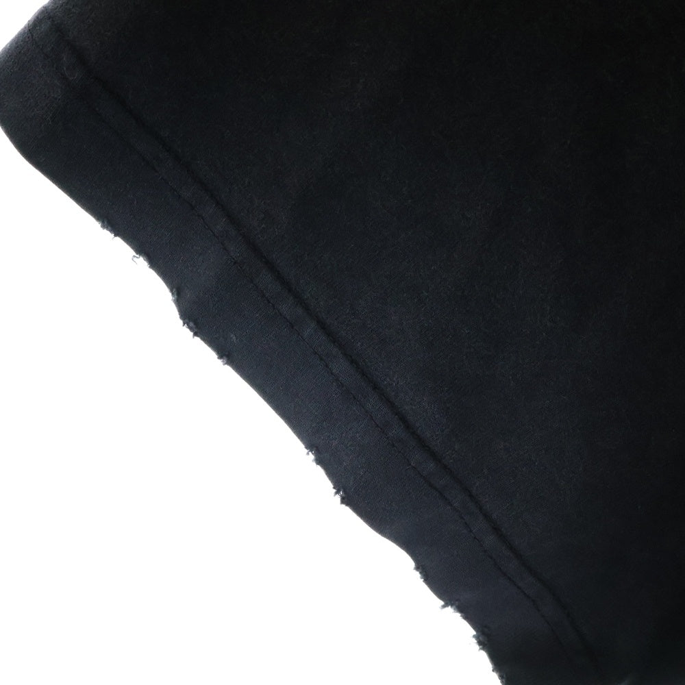 BALENCIAGA(バレンシアガ) 23SS ダメージ加工 カレッジロゴプリント 半袖Tシャツ カットソー ブラック 739784