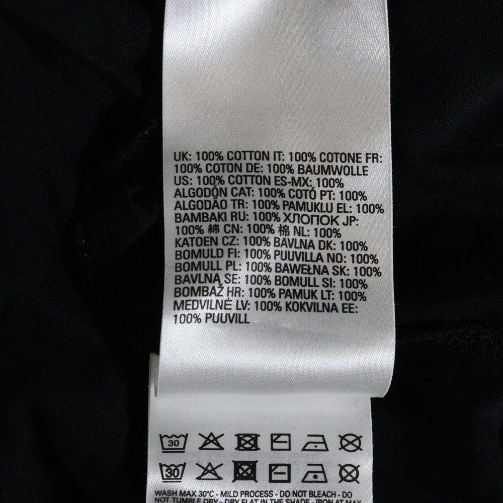 DIESEL(ディーゼル) T-DIEGOR-K75 ワッペンロゴ コットンクルーネックカットソー 半袖Tシャツ ブラック A12503 0GRAI