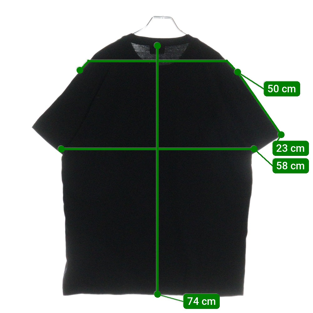 DIESEL(ディーゼル) T-DIEGOR-K75 ワッペンロゴ コットンクルーネックカットソー 半袖Tシャツ ブラック A12503 0GRAI