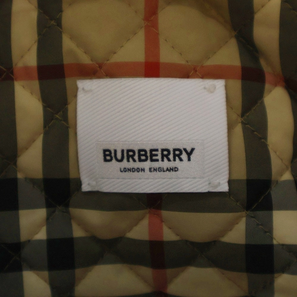 BURBERRY(バーバリー) AUSTREL ロゴ刺繍 ボア ノバチェックライニング カシミヤ ジップアップ フーデッドジャケット パーカー ホワイト レディース 8072060