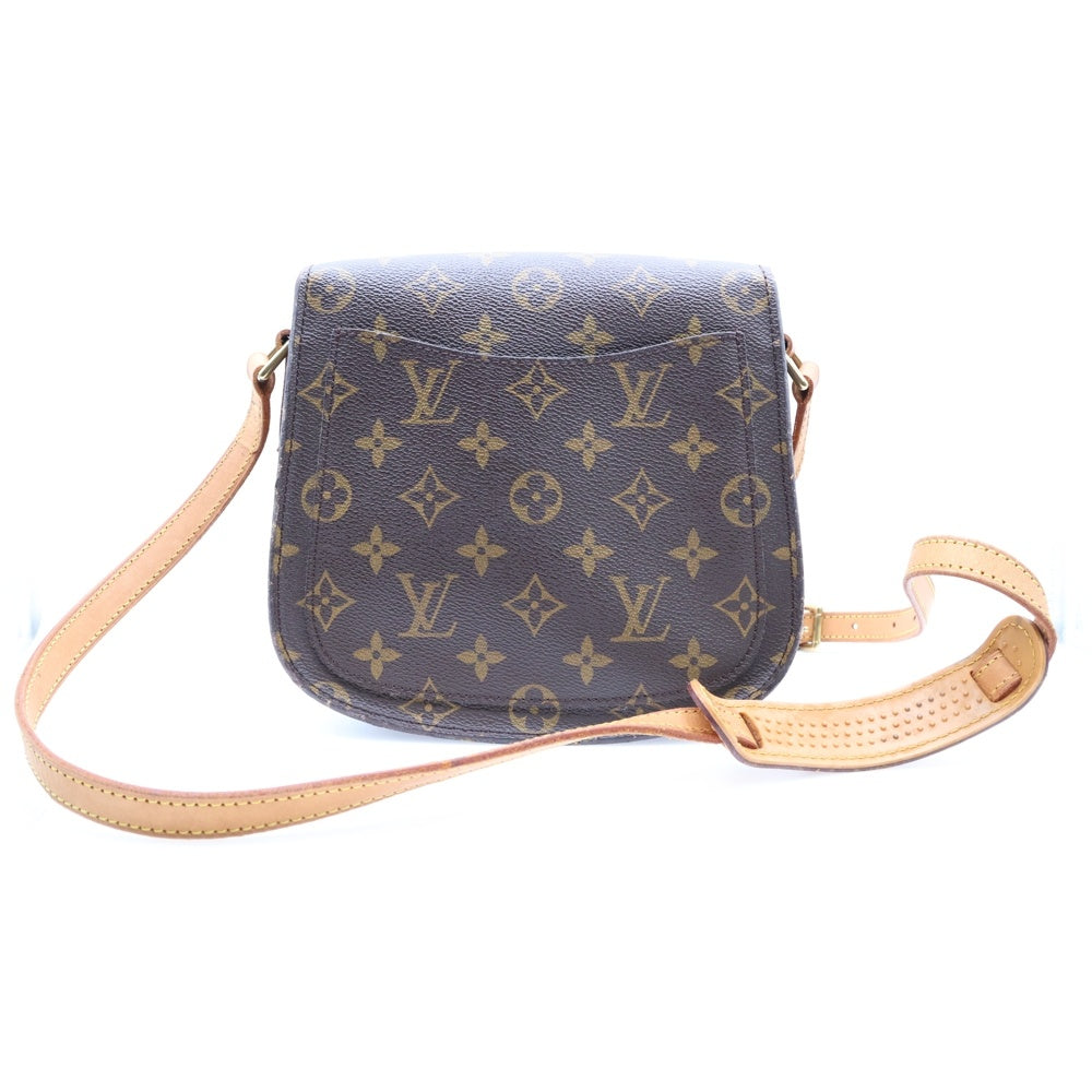 LOUIS VUITTON(ルイヴィトン) モノグラム ミニサンクルー ショルダーバッグ ショルダーポシェット ミニバッグ ブラウン ゴールド金具 レザー×PVC M51244