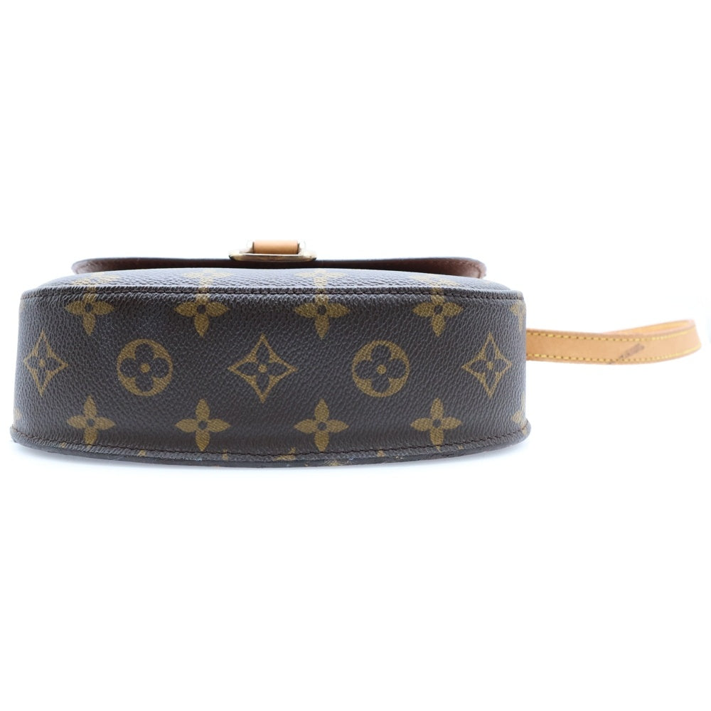 LOUIS VUITTON(ルイヴィトン) モノグラム ミニサンクルー ショルダーバッグ ショルダーポシェット ミニバッグ ブラウン ゴールド金具 レザー×PVC M51244