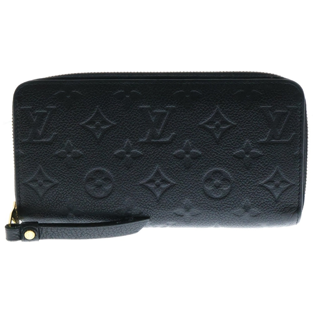 LOUIS VUITTON(ルイヴィトン) アンプラント ジッピーウォレット ロングウォレット カードケース 長財布 ブラック ゴールド金具 レザー M61864