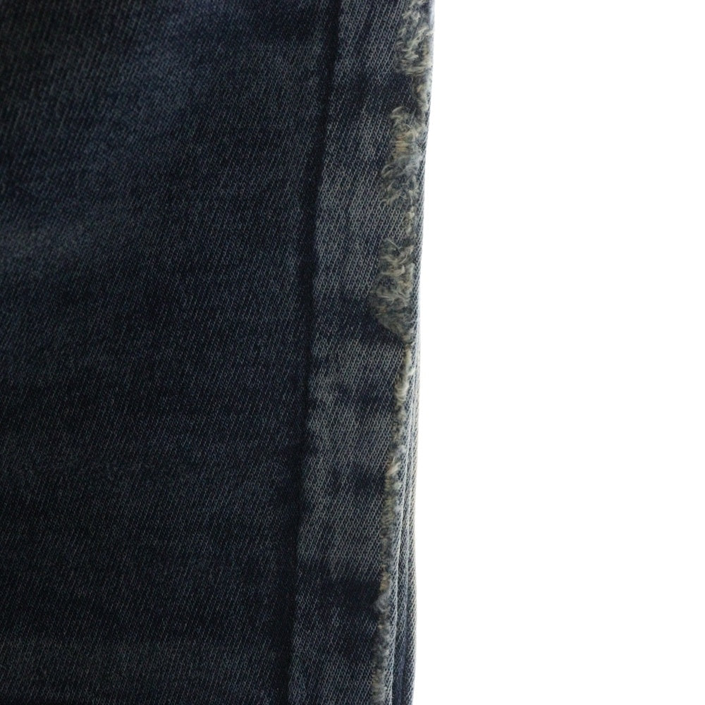 DIESEL(ディーゼル) D-LAB-NE Dロゴ刺繍 ユーズド加工 ジョガー ジーンズ スウェットパンツ インディゴ 068FN
