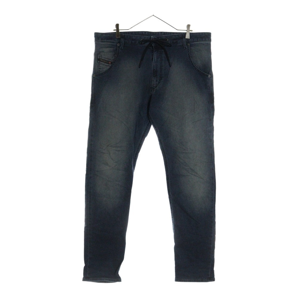 DIESEL(ディーゼル) KROOLEY-Y-NE ユーズド加工 ジョガー ジーンズ スウェットパンツ インディゴ 069ZX