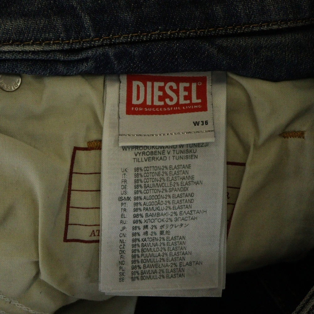 DIESEL(ディーゼル) 2020 D-VIKER-FS1 インサイドアウト ストレートデニムパンツ ジーンズ インディゴ 09C82