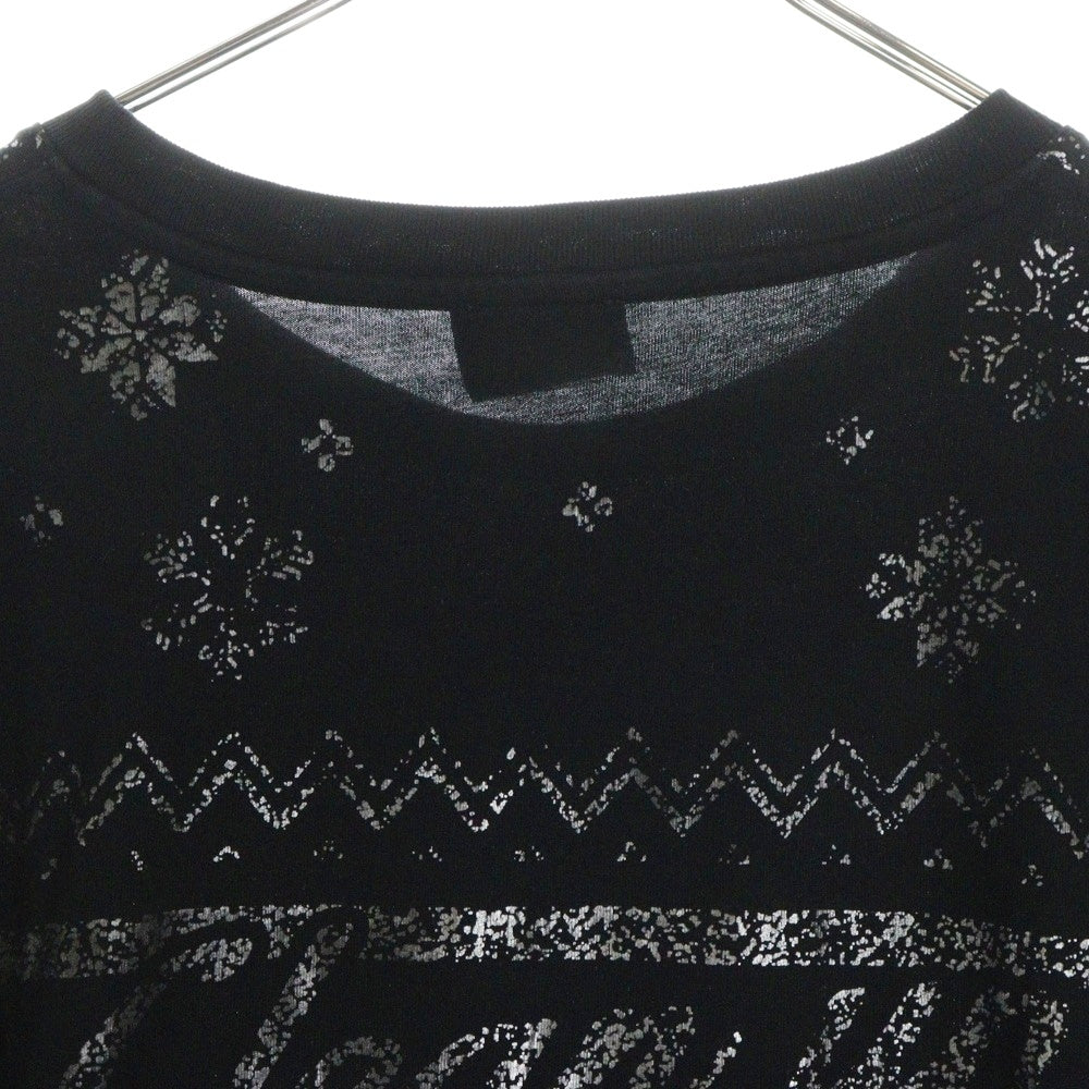 DIESEL(ディーゼル) T-JUST-LS-CX11 ロゴプリント ロングスリーブ 長袖Tシャツ カットソー ブラック RPATI