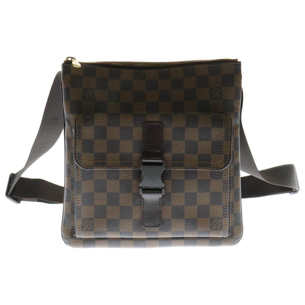 LOUIS VUITTON(ルイヴィトン) ダミエ ポシェット・メルヴィール ショルダーバッグ ポシェット ブラウン ゴールド金具 PVC N51127