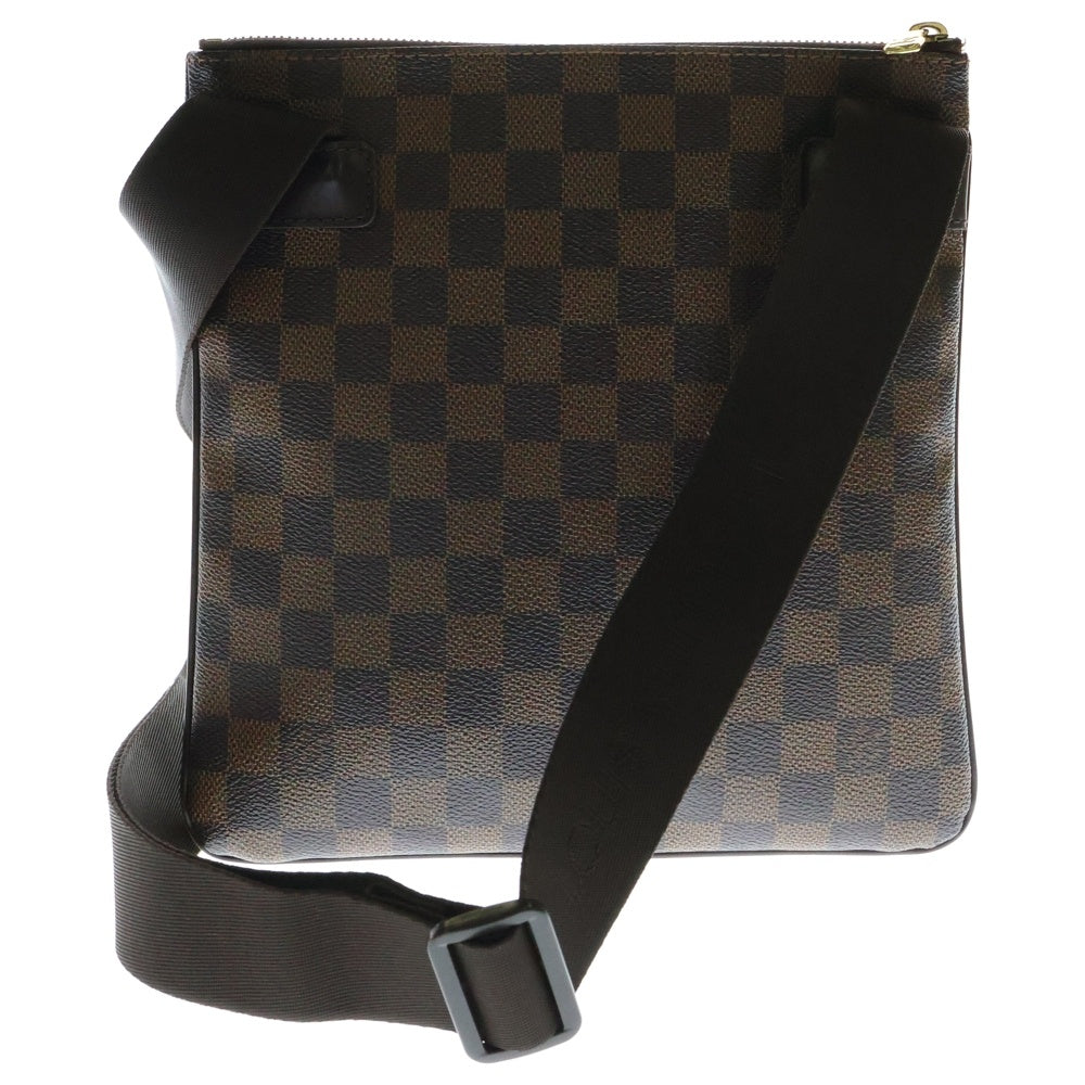 LOUIS VUITTON(ルイヴィトン) ダミエ ポシェット・メルヴィール ショルダーバッグ ポシェット ブラウン ゴールド金具 PVC N51127