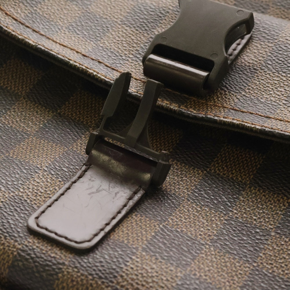 LOUIS VUITTON(ルイヴィトン) ダミエ ポシェット・メルヴィール ショルダーバッグ ポシェット ブラウン ゴールド金具 PVC N51127