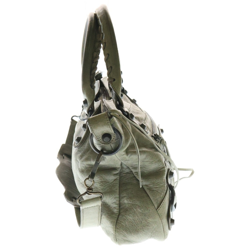 BALENCIAGA(バレンシアガ) ザ・ファースト 2wayバッグ ハンドバッグ ショルダーバッグ トートバッグ ベージュ レザー 103208