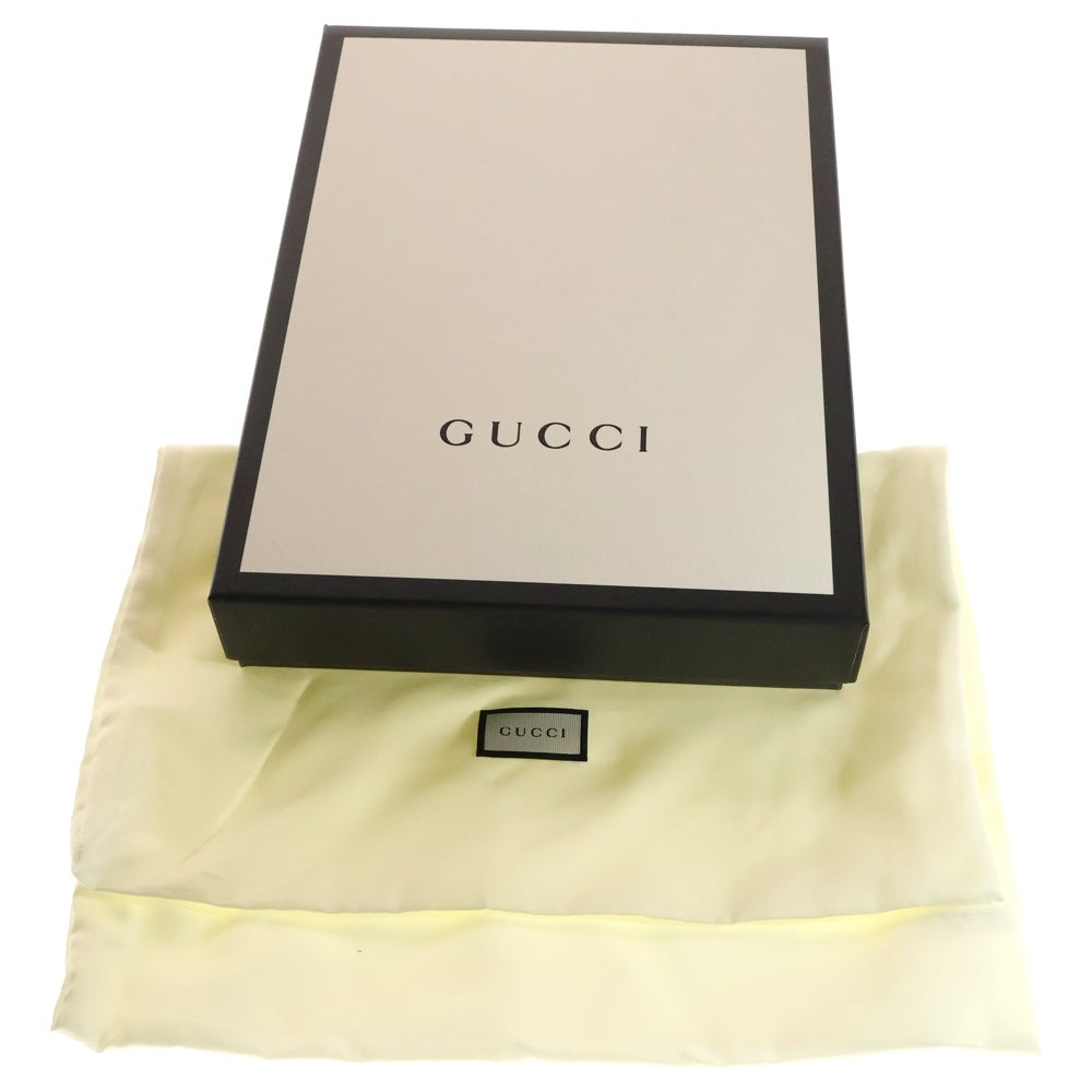 GUCCI(グッチ) ビー 蜂 セカンドバッグ クラッチバッグ ケース ブラック ゴールド金具 レザー 523684