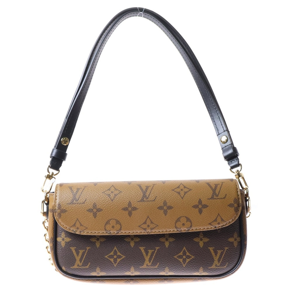 LOUIS VUITTON(ルイヴィトン) モノグラムリバース ウォレット オン チェーン・アイビー ブラウン PVC M26587 ICタイプ ショルダーバッグ