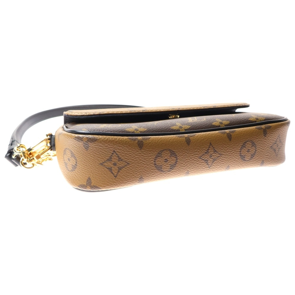 LOUIS VUITTON(ルイヴィトン) モノグラムリバース ウォレット オン チェーン・アイビー ブラウン PVC M26587 ICタイプ ショルダーバッグ