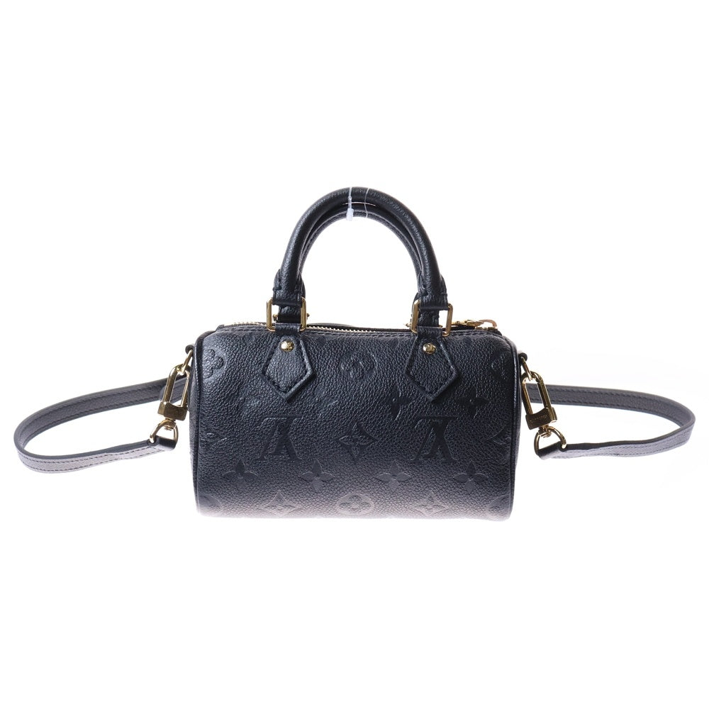 LOUIS VUITTON(ルイヴィトン) アンプラント ナノスピーディ ノワール レザー ショルダーバッグ M82450 ICタイプ