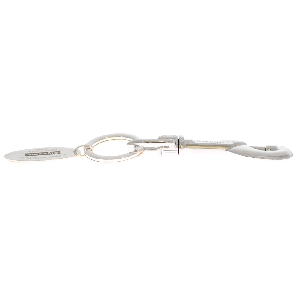SUPREME(シュプリーム) 21AW× Tiffany & Co. Return to Tiffany Oval Tag Keyring ム×ティファニー コラボ リターン トゥー ティファニー オーバル タグ キーリング バッグチャーム シルバー