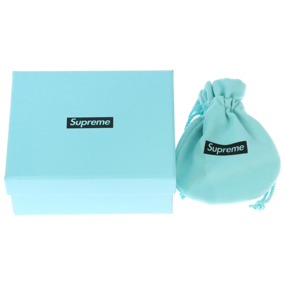 SUPREME(シュプリーム) 21AW× Tiffany & Co. Return to Tiffany Oval Tag Keyring ム×ティファニー コラボ リターン トゥー ティファニー オーバル タグ キーリング バッグチャーム シルバー