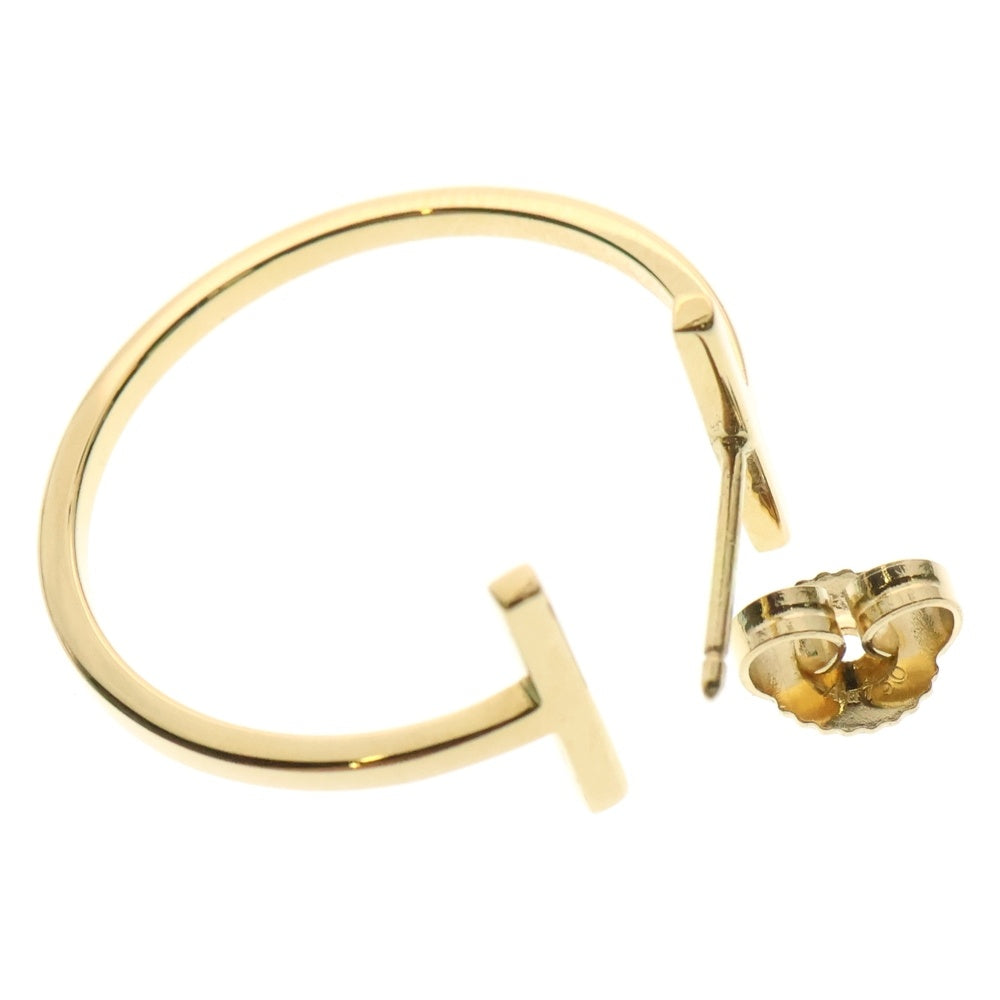 TIFFANY&Co(ティファニー) Tワイヤー フープピアス ミディアム Au750YG イエローゴールド ジュエリー アクセサリー