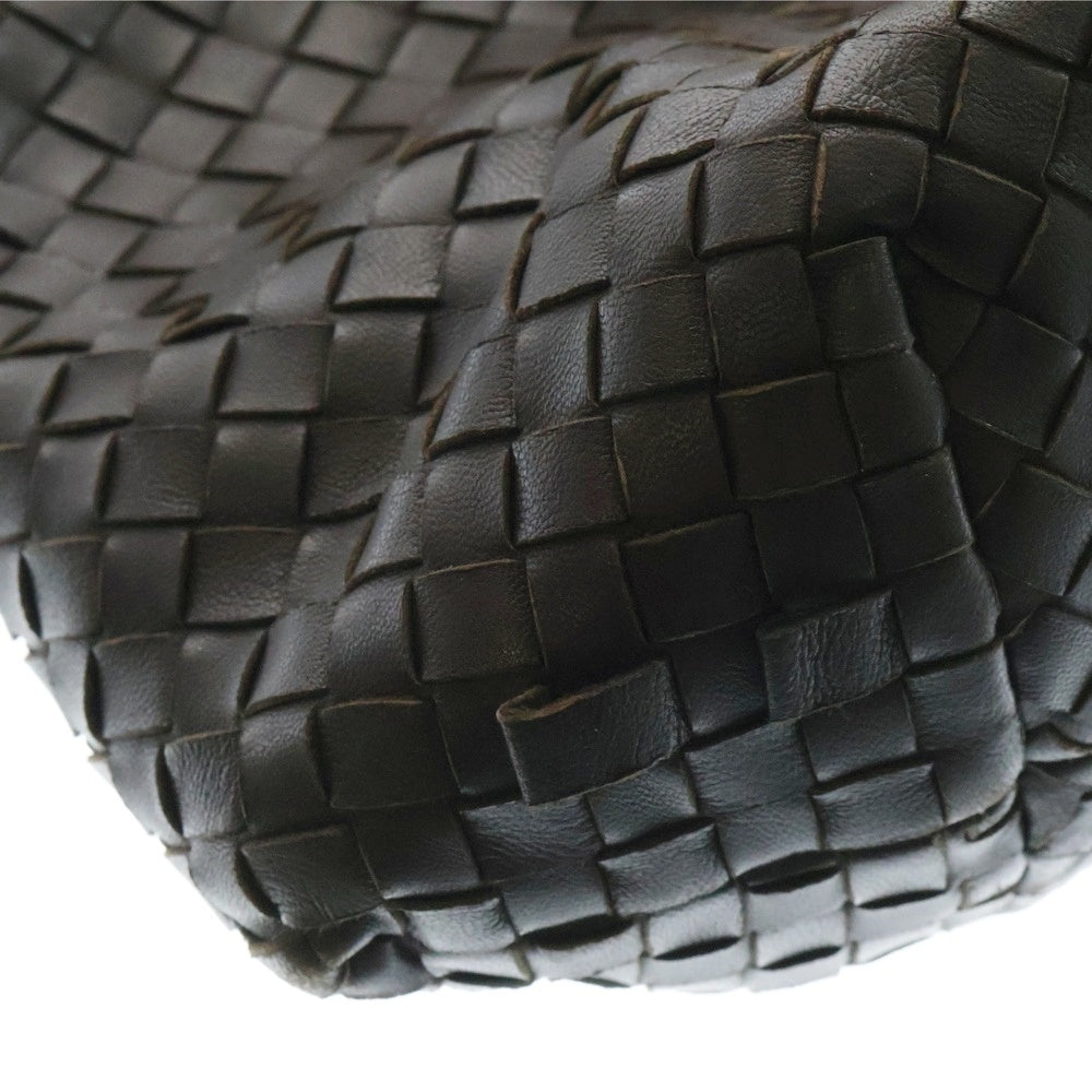 BOTTEGA VENETA(ボッテガヴェネタ) イントレチャート トートバッグ ハンドバッグ ゴールド金具 ブラウン レザー