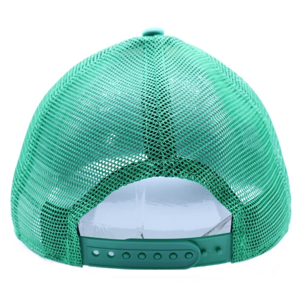 NEW ERA(ニューエラ) 9FORTY A-Frame メッシュキャップ 帽子 ホワイト×グリーン ポリエステル
