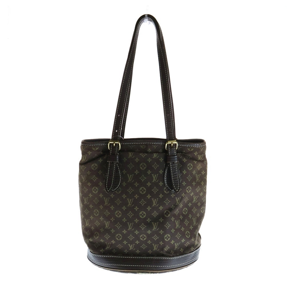 LOUIS VUITTON(ルイヴィトン) ミニ ラン バケットPM モノグラム キャンバス レザー ハンド バッグ ゴールド金具 ブラウン M95226