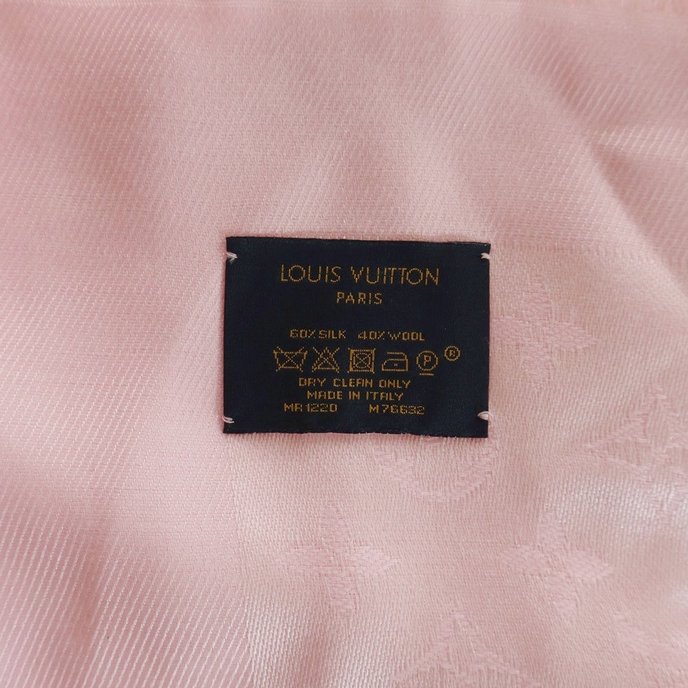 LOUIS VUITTON(ルイヴィトン) ショールモノグラム ストール ローズクレール シルク×ウール ピンク M76632