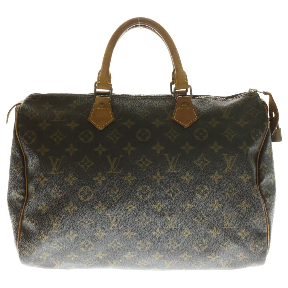 LOUIS VUITTON(ルイヴィトン) スピーディ35 モノグラム PVC レザー ハンド ボストンバッグ ゴールド金具 ブラウン M41524