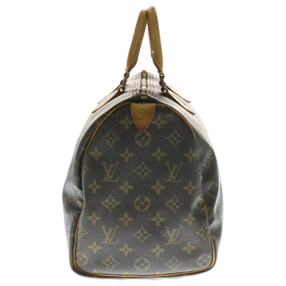 LOUIS VUITTON(ルイヴィトン) スピーディ35 モノグラム PVC レザー ハンド ボストンバッグ ゴールド金具 ブラウン M41524