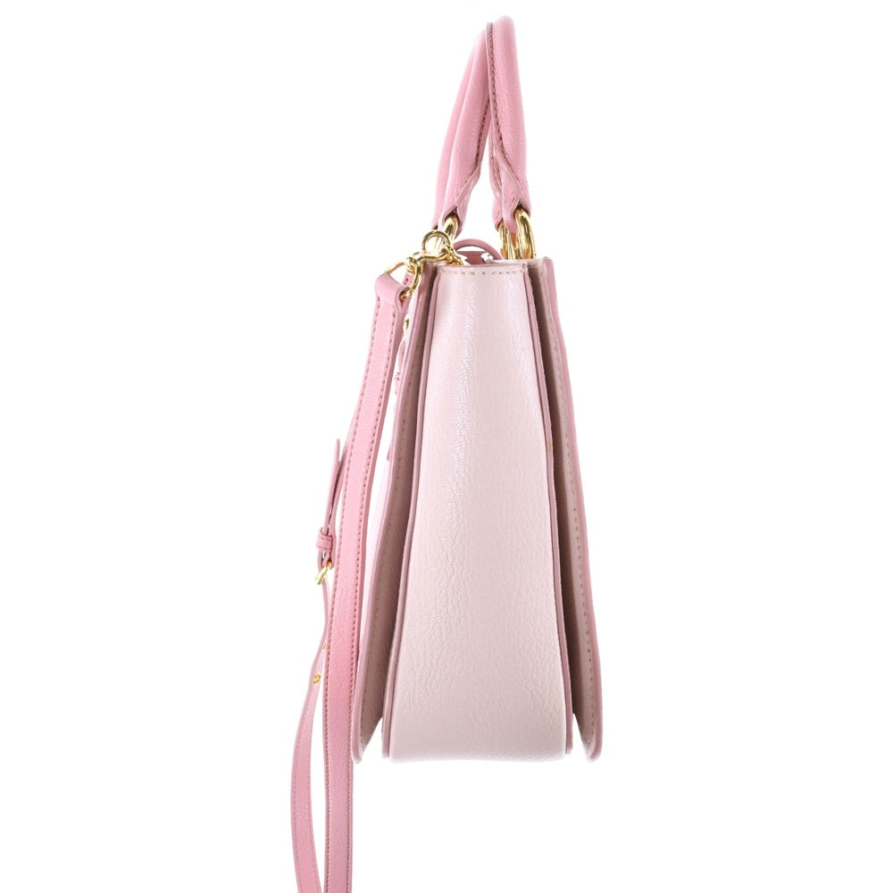 miumiu(ミュウミュウ) マドラス 2WAY ロゴレザーハンドバッグ ショルダーバッグ ピンク レディース