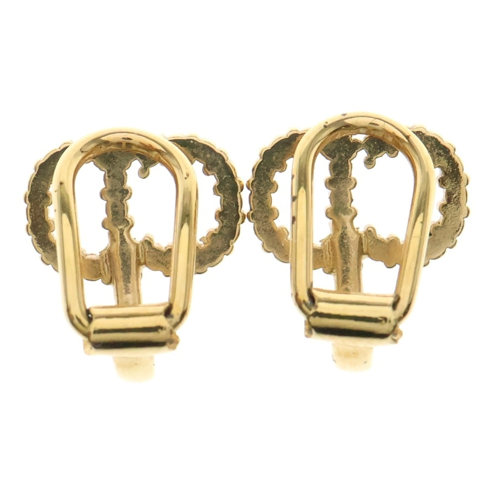 Christian Dior(クリスチャンディオール) CLAIR D LUNE CDロゴ クリップ イヤリング ゴールド GP