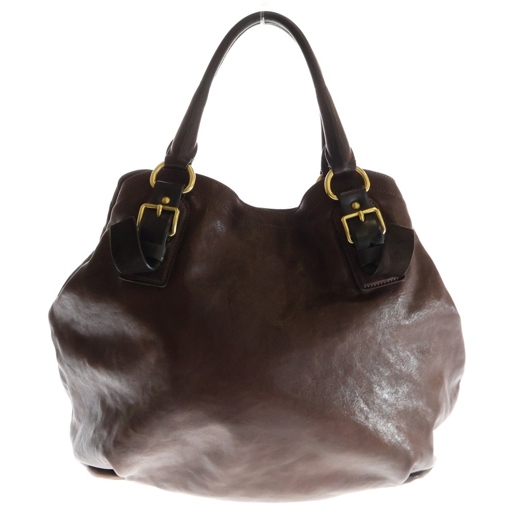 PRADA(プラダ) トートバッグ ブラウン レザー