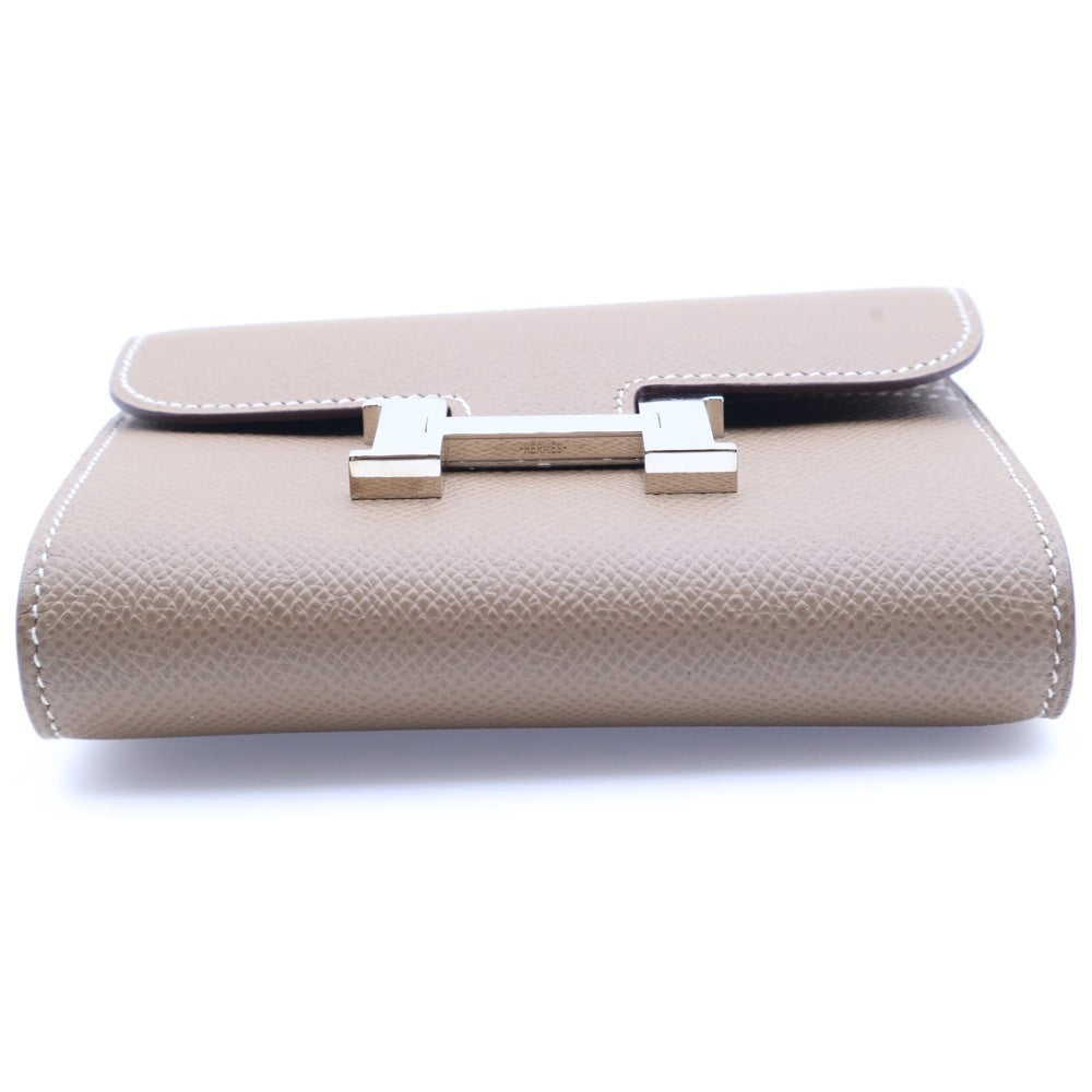 HERMES(エルメス) コンスタンス コンパクト ウォレット 財布 エプソン SV金具 エトゥープ