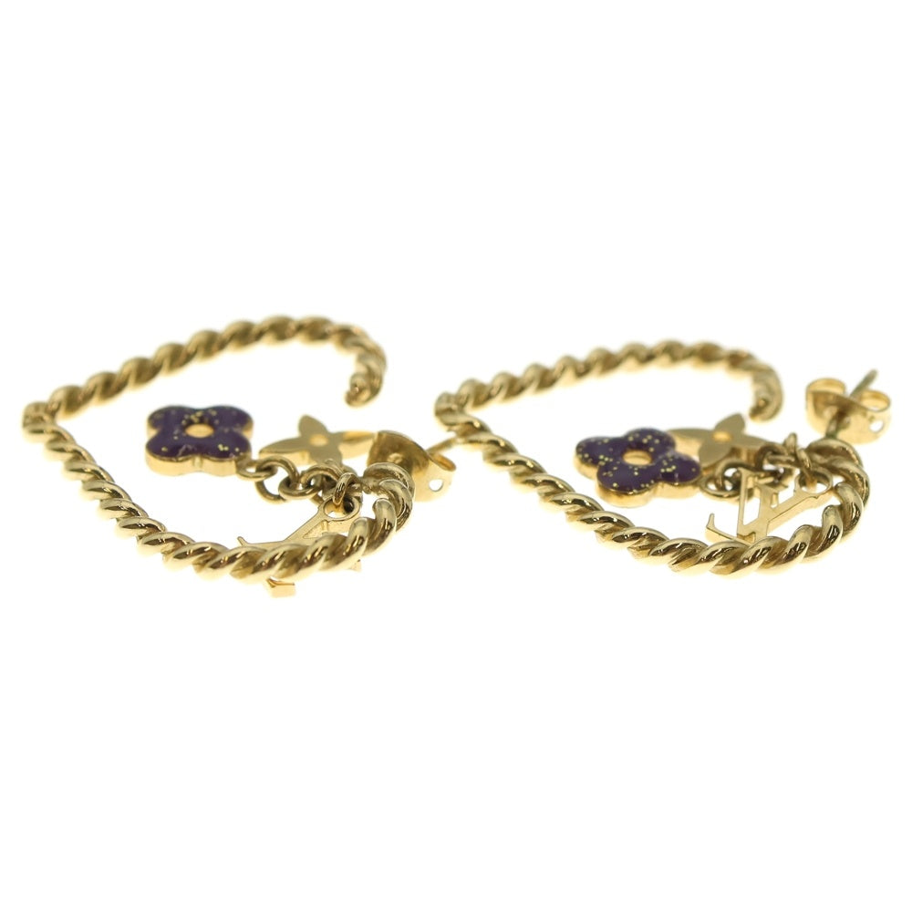 LOUIS VUITTON(ルイヴィトン) ブークルドレイユ スウィートモノグラムインマイハート ピアス ゴールド M65823