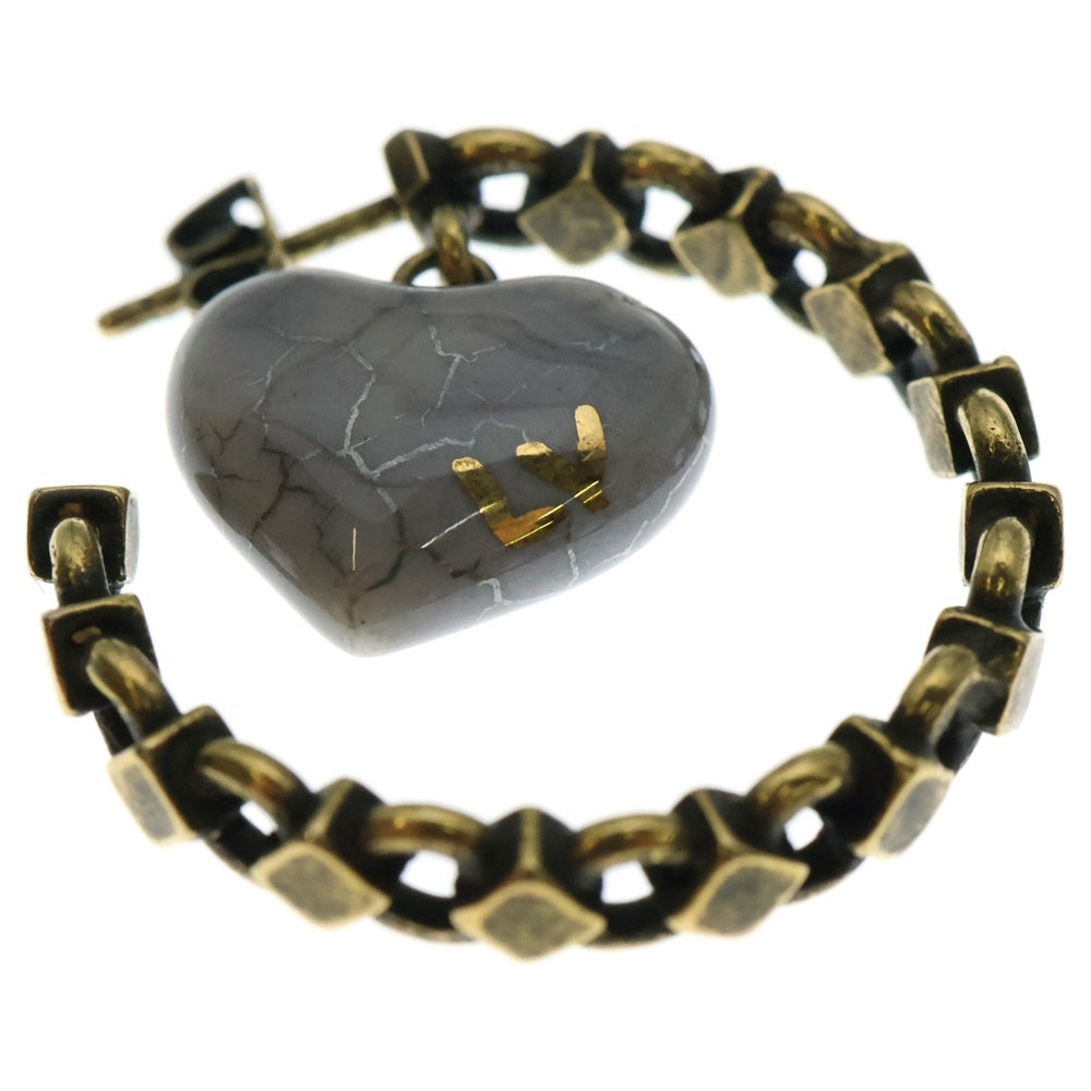 LOUIS VUITTON(ルイヴィトン) クレオール フープピアス ストーン イヤーアクセサリー ゴールド×パープル