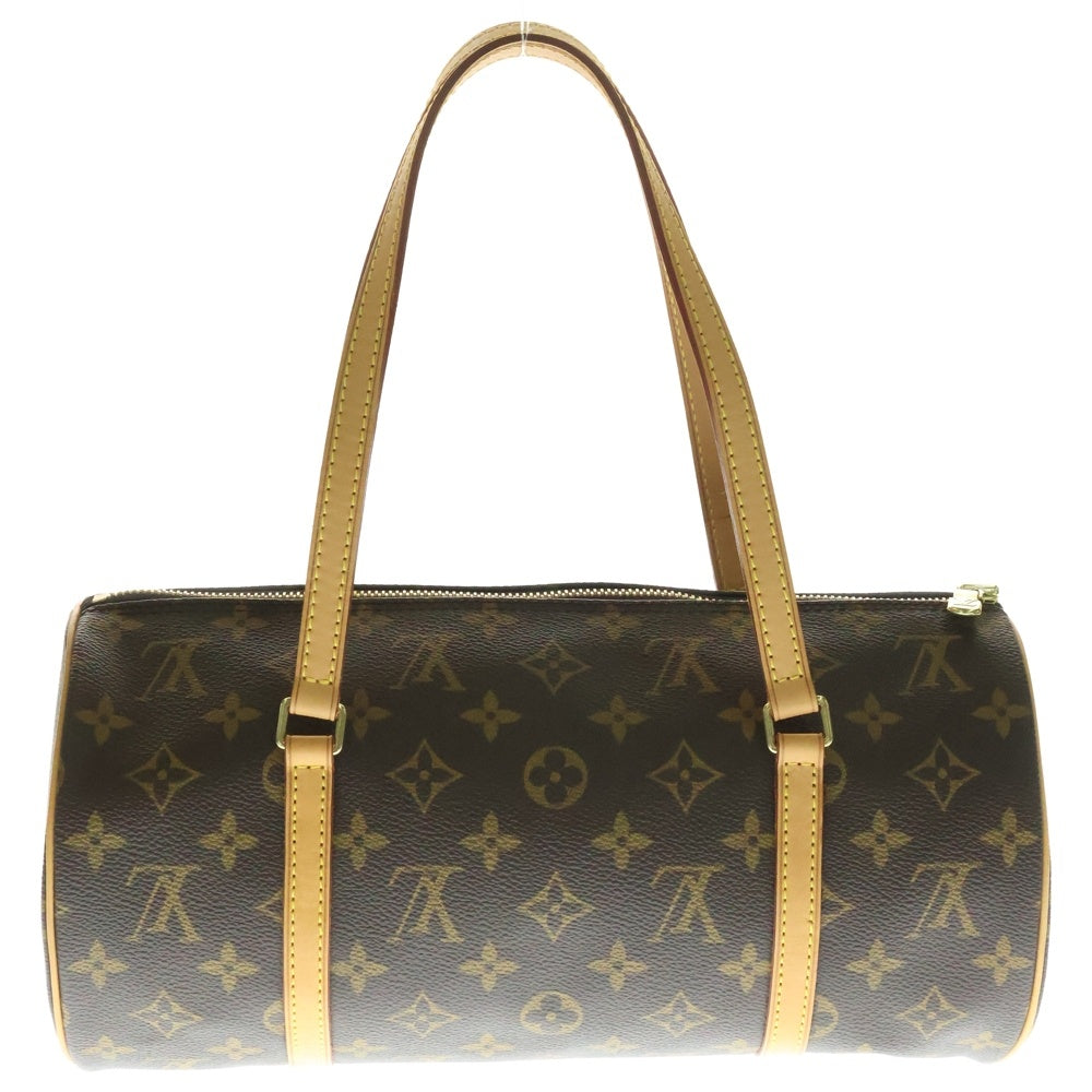 LOUIS VUITTON(ルイヴィトン) パピヨン30 モノグラム PVC レザー ハンドバッグ ゴールド金具 ブラウン M51385