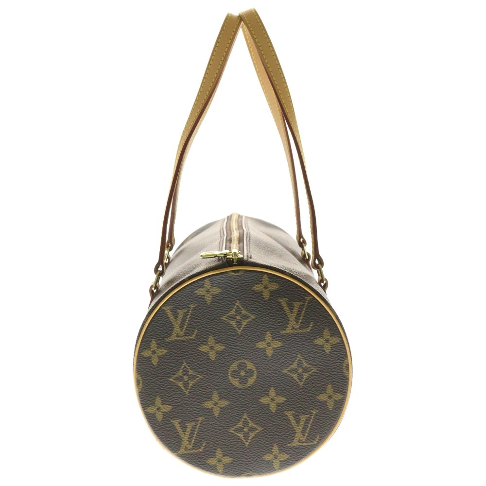 LOUIS VUITTON(ルイヴィトン) パピヨン30 モノグラム PVC レザー ハンドバッグ ゴールド金具 ブラウン M51385