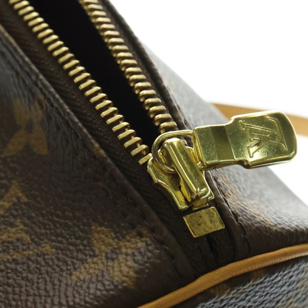 LOUIS VUITTON(ルイヴィトン) パピヨン30 モノグラム PVC レザー ハンドバッグ ゴールド金具 ブラウン M51385