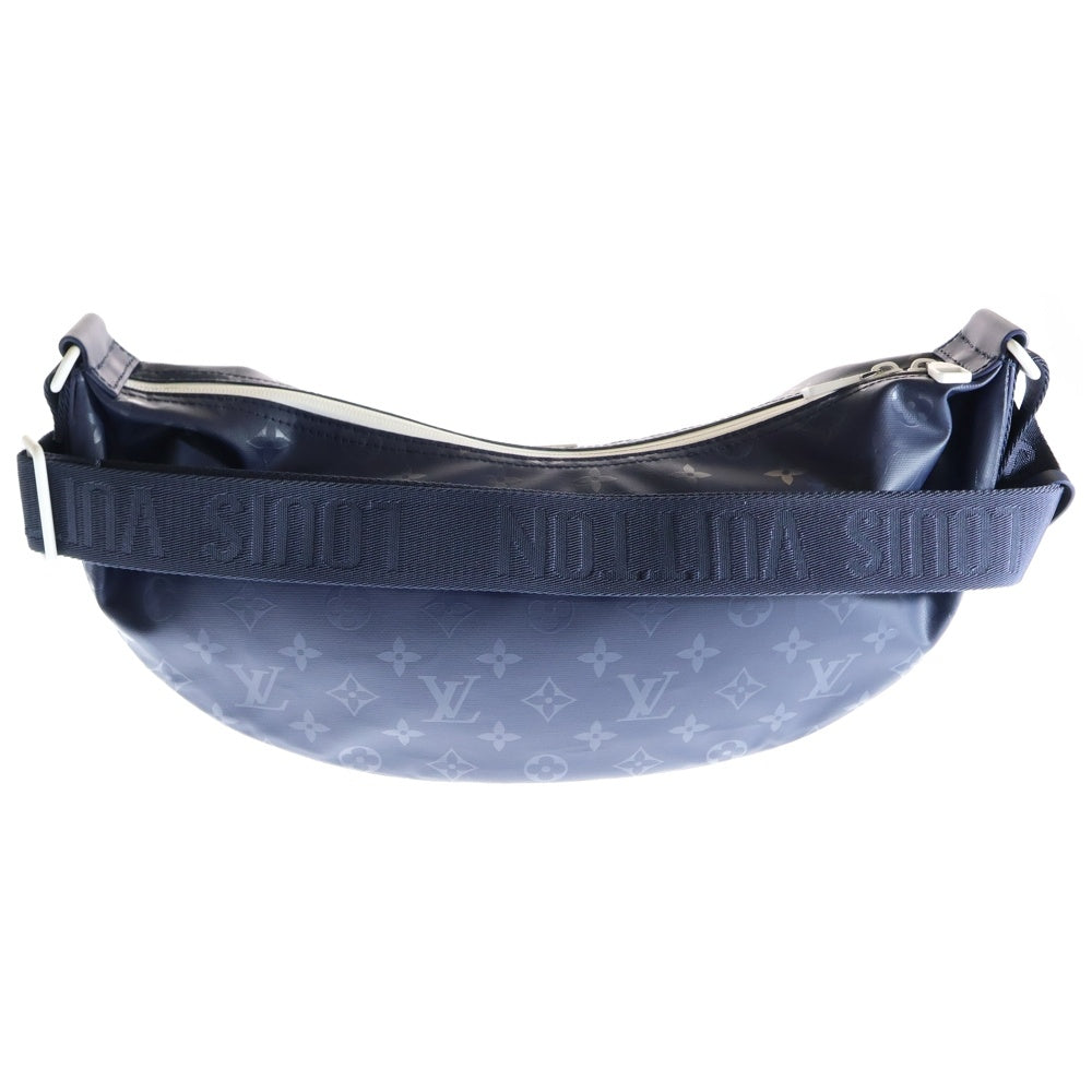 LOUIS VUITTON(ルイヴィトン) モノグラムストーム アメリカズカップ レザーハンモックバッグワンショルダーバッグ ネイビー M11682