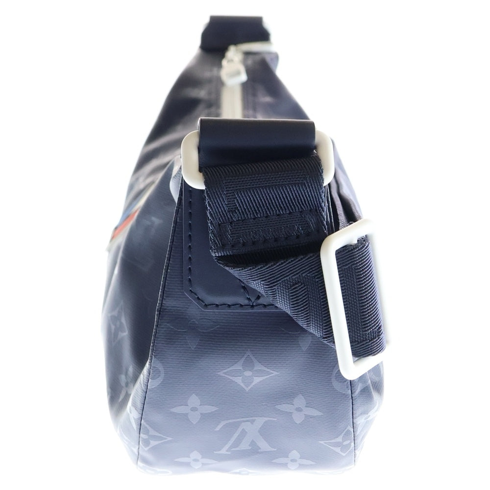 LOUIS VUITTON(ルイヴィトン) モノグラムストーム アメリカズカップ レザーハンモックバッグワンショルダーバッグ ネイビー M11682