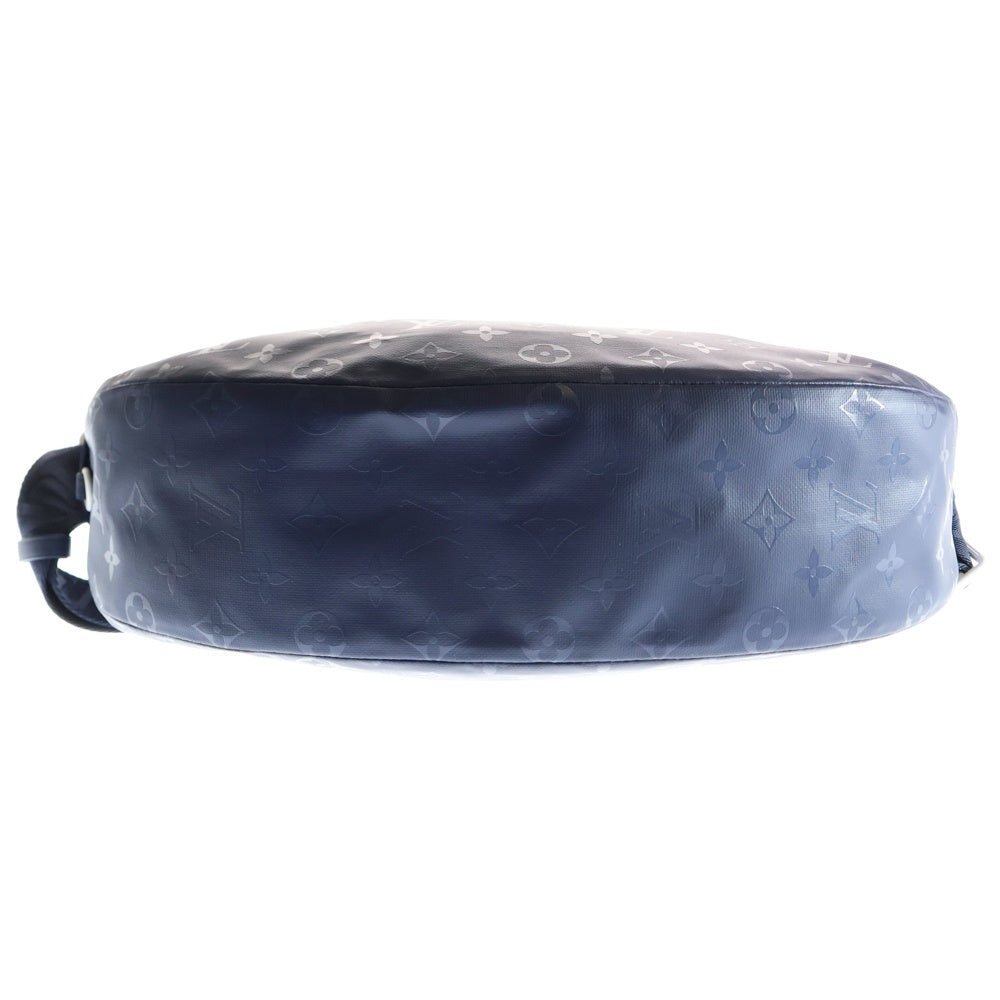 LOUIS VUITTON(ルイヴィトン) モノグラムストーム アメリカズカップ レザーハンモックバッグワンショルダーバッグ ネイビー M11682