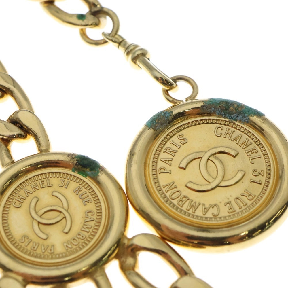 CHANEL(シャネル) ココマーク チェーンベルト コイン メダル ゴールド GP